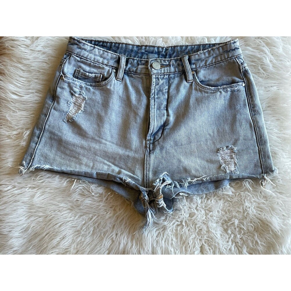 BlankNYC Size 27 Cut Off Jean Shorts Blue Jean Shorts Frayed & Distressed J20